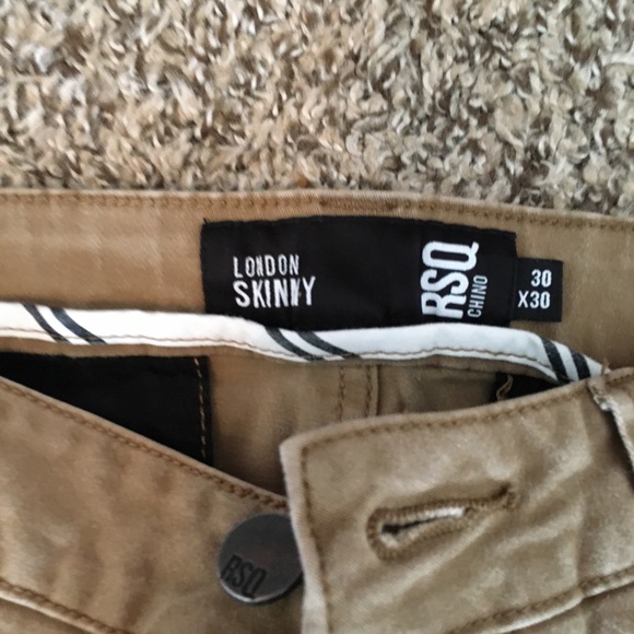 RSQ London Mens Skinny Chino Pants - Picture 4 of 5